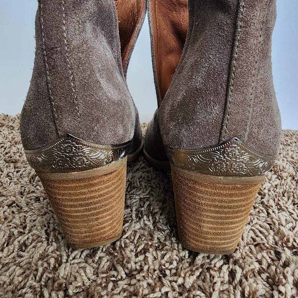 Jeffrey Campbell Cromwell Taupe Ankle Boots - Picture 4 of 10